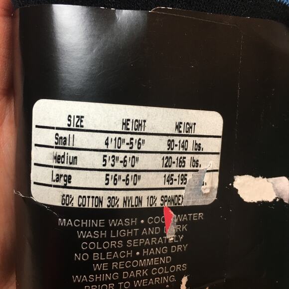 new via spiga footless capri length tights blue navy black size medium - Picture 4 of 6